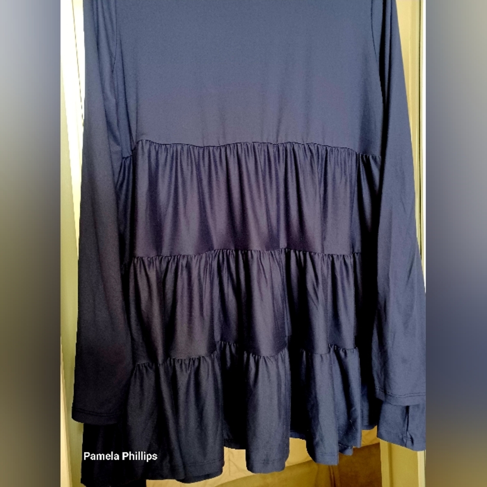 Navy Long Sleeve Top